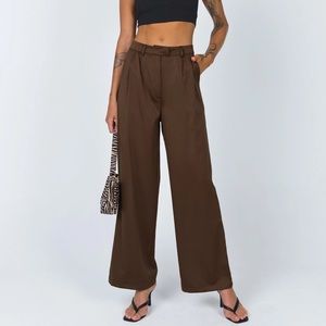 Princess Polly Amalia Pant Trousers (Brown)